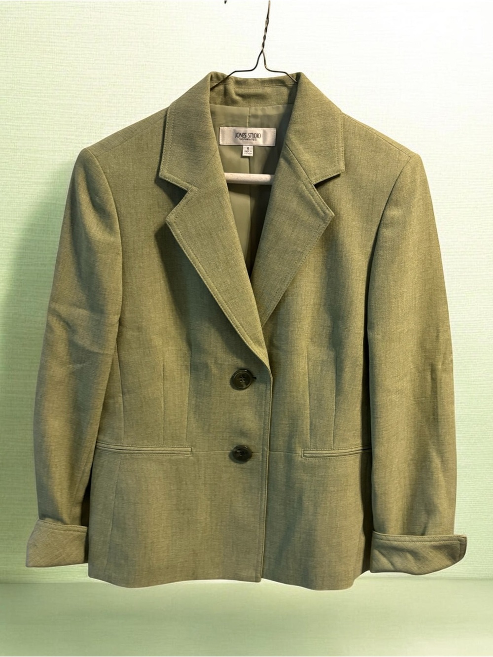 Jones Studio Olive Green Women's Tailored Blazer